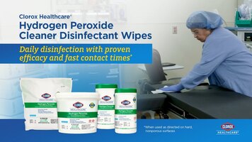 Clorox Healthcare Hydrogen Peroxide DIsinfectant Wipes Overview Clorox Healthcare Hydrogen Peroxide DIsinfectant Wipes Overview