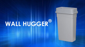 Continental Commercial Products Wall Hugger Trash Cans