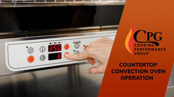 CPG Countertop Convection Oven Operation