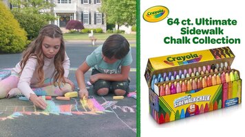 Crayola 64 ct Ultimate Sidewalk Chalk Collection