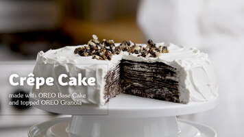 Crepe Cake made with Oreo Cookies