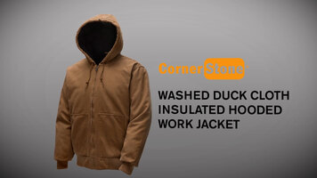 CSJ41 - CornerStone Washed Duck Cloth Insulated Hooded Work Jacket Overview CSJ41 - CornerStone Washed Duck Cloth Insulated Hooded Work Jacket Overview