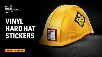 Avery® Vinyl Hard Hat Stickers Overview Avery® Vinyl Hard Hat Stickers Overview