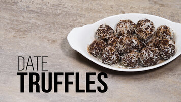 No Bake Coconut Cashew Date Truffles