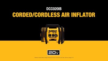 DeWalt Corded/Cordless Air Inflator Overview DeWalt Corded/Cordless Air Inflator Overview