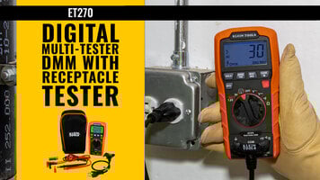 Klein Tools' Digital Multi-Tester DMM with Receptacle Tester Overview Klein Tools' Digital Multi-Tester DMM with Receptacle Tester Overview