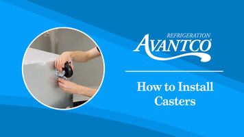 Avantco Dipping Cabinet Caster Installation