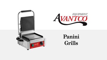 Avantco Panini Grills Avantco Panini Grills