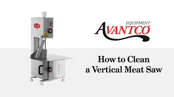 How to Clean an Avantco Vertical Meat Saw