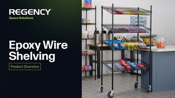 Regency Black Epoxy Wire Shelving