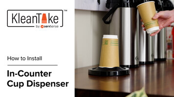 KleanTake In-Counter Cup Dispenser Installation Instructions