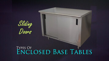 Advance/Tabco Enclosed Base Tables