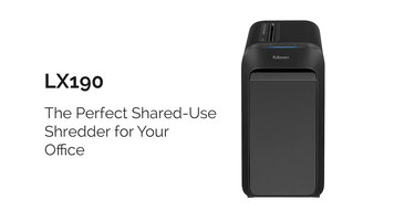 Fellowes Powershred LX190 Cross-Cut Small Office Paper Shredder