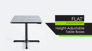 FLAT Tech Height-Adjustable Table Bases