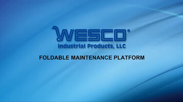 WESCO Foldable Maintenance Platform WESCO Foldable Maintenance Platform