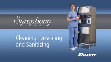 Follett Symphony Plus Cleaning Instructions Follett Symphony Plus Cleaning Instructions