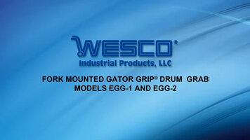 WESCO Fork Mounted Gator Grip® Drum Grab WESCO Fork Mounted Gator Grip® Drum Grab