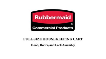 Full-Size Housekeeping Cart With Hood And Doors Assembly Full-Size Housekeeping Cart With Hood And Doors Assembly
