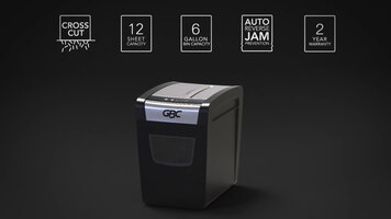 GBC ShredMaster PSX12 and PS12 Cross-Cut Paper Shredder GBC ShredMaster PSX12 and PS12 Cross-Cut Paper Shredder