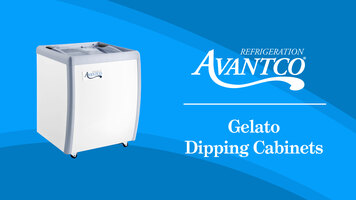 Avantco Gelato Dipping Cabinets Overview