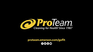 ProTeam GoFit Series Filtration Levels 