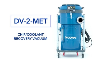 Goodway DV-2-MET Industrial Metal Chip Vacuum Overview