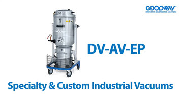 Goodway DV-AV-EP Industrial Hazardous Material Pickup Vacuum Overview