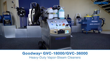 Goodway GVC-18000 & GVC-36000 Heavy-Duty Vapor-Steam Cleaners Overview