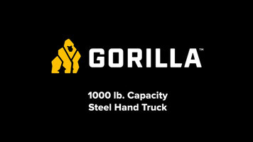 Gorilla 1,000 lbs. Capacity Steel Hand Truck