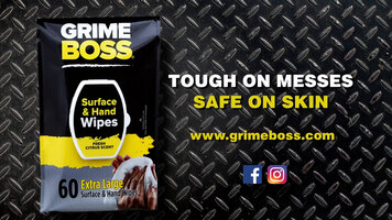 Grime Boss Cleaning Wipes Overview Grime Boss Cleaning Wipes Overview