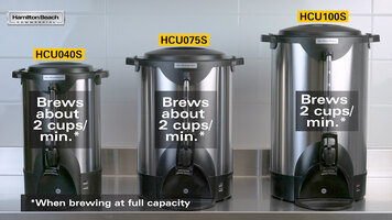 Hamilton Beach Stainless Steel Coffee Urns
