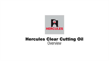 Hercules Clear Cutting Oil Overview