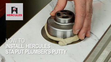 How to Install Hercules Sta Put Plumber's Putty