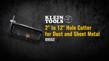 Klein Tools Hole Cutter for Duct and Sheet Metal Overview