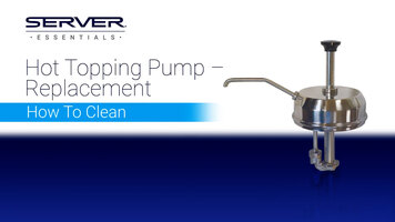 Server Essentials' Hot Topping Pump - How to Clean