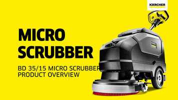 Overview of the Karcher BD 35/15 Micro Scrubber