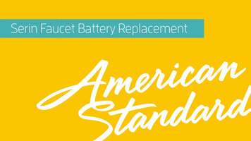 How to Replace a Battery for a Selectronic Bathroom Faucet