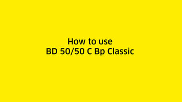 How to Use the BD 50/50 C Bp Classic from Karcher How to Use the BD 50/50 C Bp Classic from Karcher