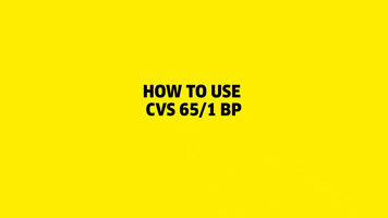 How to Use the CVS 65/1 BP