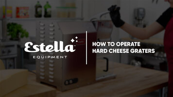 Estella How to Operate Hard Cheese Graters Estella How to Operate Hard Cheese Graters