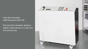 HSM Powerline HDS 150 Media Shredder Overview HSM Powerline HDS 150 Media Shredder Overview