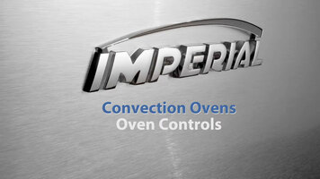 Imperial Convection Oven Controls