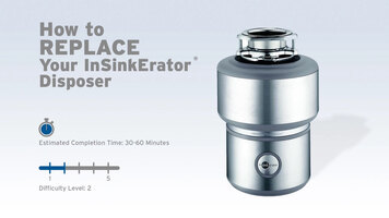 InSinkErator Garbage Disposals: How to Replace a Disposer InSinkErator Garbage Disposals: How to Replace a Disposer