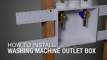 How to Install an Oatey Quadtro Washing Machine Outlet Box