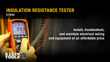 Klein Tools_Insulation Resistance Tester ET600