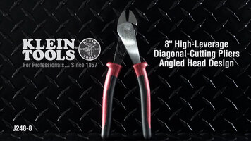 Klein Tools - 8" High Leverage Diagonal Cutting Pliers with Angled Head Design Overview Klein Tools - 8" High Leverage Diagonal Cutting Pliers with Angled Head Design Overview