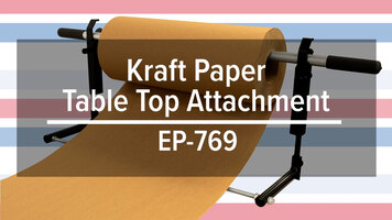 Kraft Paper Table Top Attachment