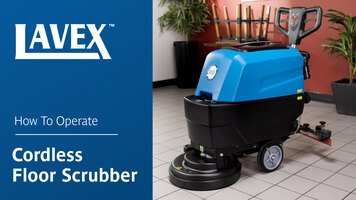 Lavex Cordless Floor Scrubber Operation