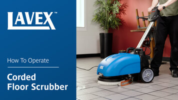 Lavex Corded Floor Scrubber Operation Instructions