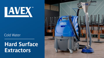 Lavex Cold Water Hard Surface Carpet Extractors Lavex Cold Water Hard Surface Carpet Extractors